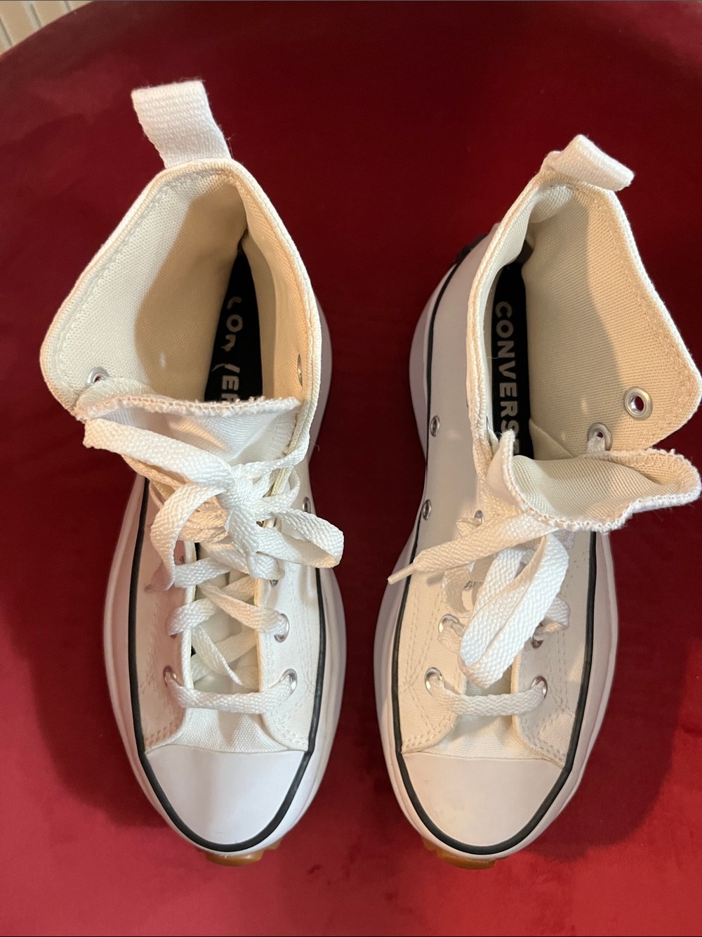 Converse White High-Top Canvas Sneakers Women